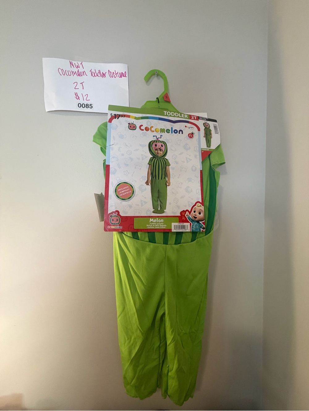 CoComelon Melon Toddler Costume - Bright Green